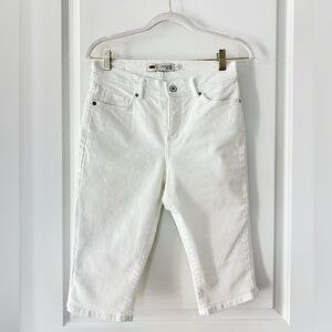 Levi’s 512 White Bermuda Jean Shorts